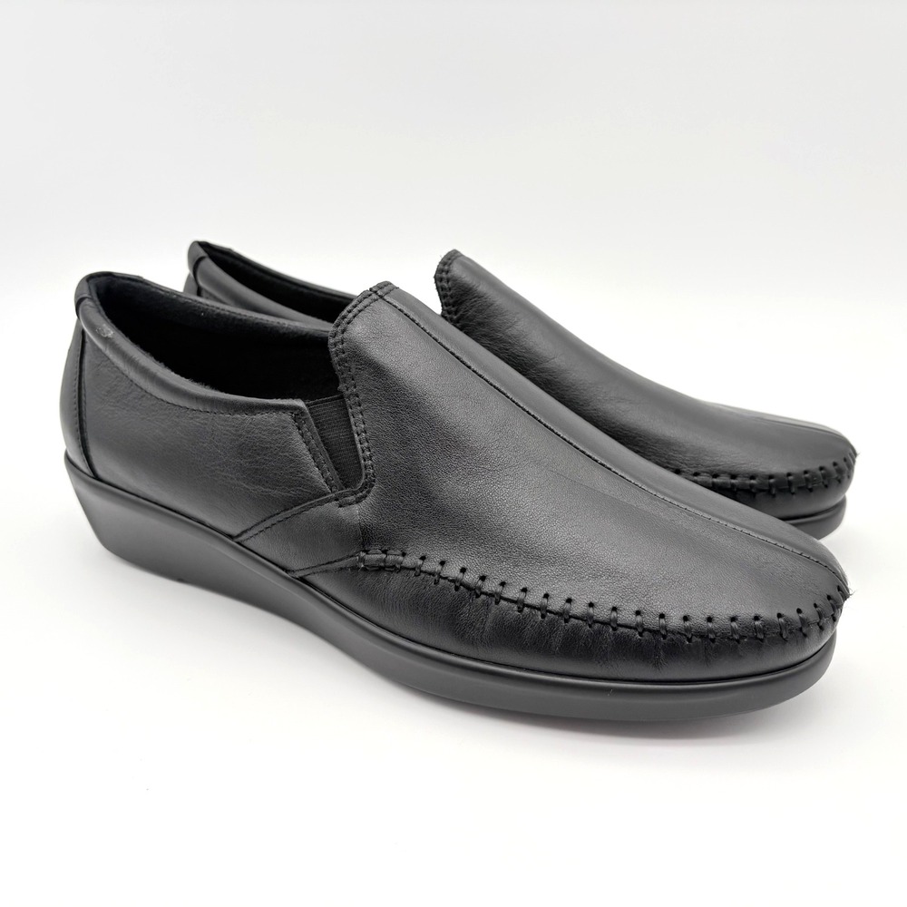 SAS Dream Slip On Loafers Womens Size 10M Black Leather